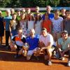 Die Teilnehmer beim Fuchstalpokal für Tennisspieler. 	
