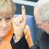 Bundeskanzlerin Angela Merkel (CDU) meldete sich gestern im Bundestag nicht zu Wort – sie schickte ihren Finanzminister Wolfgang Schäuble (CDU) ans Rednerpult, der sich für den Beschluss zur Spanien-Hilfe in einer „Ausnahmesituation“ ins Zeug legte.  