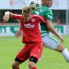 Schwerer Stand: Matthias Riedelsheimer (links) und der TSV Rain mussten sich in Nürnberg mit 0:2 geschlagen geben.  	