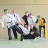 Auch die Lehrmeister hatten beim Jiu Jitsu-Jubiläumslehrgang des TSV Steppach ihren Spaß. 