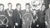 Aus dem Jahr 1969 stammt die Aufnahme von der Königsproklamation. Schützenkönige waren seinerzeit Erwin Gleich und Hermann Kerschmeier junior bei der Jugend.