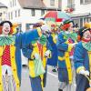 Immer gut drauf. Die Clowns sahen aus wie von Mainz importiert.