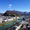 Letzte schöne Reisetage: Salzburg von oben. 