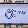 Das Logo der Münchner Sicherheitskonferenz. Im Hotel Bayerischer Hof kommen von Freitag bis Sonntag rund 50 Staats- und Regierungschefs und mehr als 100 Minister aus aller Welt zusammen.
