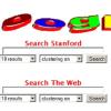 Ein altes Layout der Google-Suche aus dem Jahr 1998: Neben einer «Search-Box» für Stanford-Webseiten gab es eine zweite für das gesamte Internet.