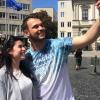 Stefanie Hein wollte unbedingt ein Selfie mit Michael Rauscher.