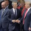 US-Präsident Donald Trump und Bundeskanzlerin Angela Merkel sind beim Nato-Gipfel heftig aneinandergeraten. 