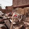 Ein zerstörtes Haus in der sudanesischen Hauptstadt Khartum.