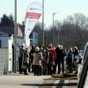 Hochbetrieb herrschte  am Impfzentrum in Gablingen am Sonntag. 450 Menschen erhielten dort eine Spritze.