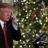 Donald Trump am Santa-Telefon.