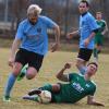 Im letzten Testspiel vor dem Start in die Frühjahrsrunde der Bezirksliga Nord unterlag der TSV Nördlingen U23 dem Kreisligazweiten TSV Burgau mit 2:7. Links Thomas Hönle, Hannes Reichherzer beobachtet die Szene. 	