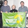 Die Sprecher des neuen Ortsverbands Lechfeld von Bündnis 90/Die Grünen: (von links) Stephan Krohns, Monika Pavel und Peter Daake.  
