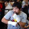 Philippinen-Boxgröße Manny Pacquiao ist heiß auf das Duell gegen Floyd Mayweather am 2. Mai in Las Vegas. 