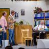 Die Hirblinger Theaterfreunde, hier eine Szene aus der Produktion 2019 mit  (von links) Daniel Swoboda, Michael Braun, Christoph Brem  und Rainald Haak,  spielen wieder.