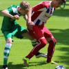 Der Alerheimer Sebastian Hertle (links) hat seine Knöchelverletzung überstanden und steht der U16 des TSV Nördlingen im Abstiegskampf wieder zur Verfügung.  	