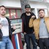 Die Rapper der Antilopen Gang (l-r) Danger Dan, Koljah und Panik Panzer bringen ihr neues Album "Anarchie und Alltag" raus.