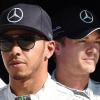 Lewis Hamilton und Nico Rosberg im Mercedes legten vor der Qualifikation zum Großen Preis von Japan die beste Zeit hin.