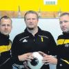 Weiter im Einsatz für den TSV Diedorf: Trainer Jürgen Fuchs, Fußball-Abteilungsleiter Markus Dallapiazza und Dominik Beutel. 