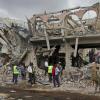 Die schwere Explosion in der somalischen Hauptstadt Mogadischu hat etliche Gebäude beschädigt und teilweise zum Einsturz gebracht.