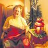 Eine Bereicherung des Adventsmarktes waren die weihnachtlichen Geschichten und Gedichte, die Annemarie Ehni in passendem Rahmen vortrug. 