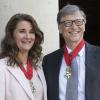 Bill und Melinda Gates 2017 im Pariser Elysée-Palast  mit dem Verdienstorden der Ehrenlegion.