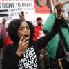 Nach dem Tod von Tyre Nichols kam es überall in den USA zu Protesten gegen Polizeigewalt, hier in Atlanta.