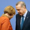 Frostige Stimmung: Angela Merkel und der türkische Präsident Erdogan.