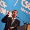 Markus Söder, Parteivorsitzender der CSU, griff Bundeskanzler Olaf Scholz (SPD) beim kleinen Parteitag der CSU scharf an.