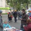 Zum Park(ing) Day informierte die Bürgeraktion unter Leitung von Dietmar Egger über die unbefriedigende Situation auf dem Platz vor St. Michael. Das Thema geistere seit Jahren durch die Politik, ohne dass wirklich etwas geschehe. 