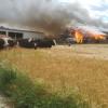 Bei Wattenweiler ist am Freitagnachmittag ein Stall auf einem landwirtschaftlichen Anwesen in Brand geraten. Infolge des Feuers wurde auch der Bahnverkehr beeinträchtigt.