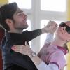 Die blinde Sängerin Joana Zimmer trainiert mit ihrem Tanzpartner Christian Polanc für «Let's Dance». 
