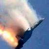 Dieses Bild zeigt angeblich den Absturz des russischen Kampfjets. 	 