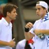 Sind im Davis Cup gegen Argentinien gefordert: Jan-Lennard Struff (rechts) und Teamchef Michael Kohlmann.