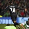 Abgedreht: PSG-Superstar Neymar (M) bejubelt seinen Treffer bei Celtic Glasgow.