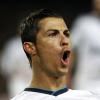 Cristiano Ronaldo jubelt. Mit zwei Toren gegen Barca leitete er den Sieg für Real Madrid ein. Foto: Albert Olive dpa