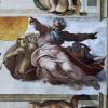 Mächtig und wütend wirkt der Schöpfer bei Michelangelo im Deckenfresko der Sixtinischen Kapelle in Rom. 	 	