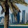 Ein Blick auf die Skyline von Doha, Katar. In dem heißen Land Katar soll 2022 die Fußball-WM stattfinden. 