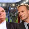 Bayern-Präsident Uli Hoeneß und hans-Joachim Watzke haben sich bereits vor der Auslosung zum Champions-League-Halbfinale einen verbalen Schlagabtausch geliefert.