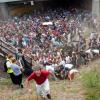 Tausende Menschen drängten sich in und vor dem Tunnel, in dem sich eine Massenpanik ereignete.