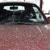 Blutregen: So kann der Saharastaub sich auf dem Auto absetzen.