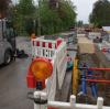 Die Donau-Stadtwerke erneuern Wasserleitungen an der Prälat-Hummel-Straße. 	