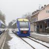 Am Uttinger Bahnhof waren im Februar zwei Züge auf ein Gleis geleitet worden. Lokführer Michael Magerl verhinderte dabei ein Unglück. Unser Archivfoto zeigt den Normalfall.