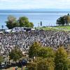 An der bundesweiten Veranstaltung von „Querdenken“, Gegnern der Corona-Politik, nahmen am Wochenende in Konstanz einige tausend Menschen teil.