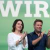 Die Grünen können Geschlossenheit, das zeigt sich vor dem Bundesparteitag. Im Bild die Vorsitzenden Annalena Baerbock und Robert Habeck.