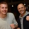 Nächste Station Minsk: Der 17-jährige Muay Thai-Jugendweltmeister Matas Miliunas aus Bubesheim und sein Trainer Robert Richter aus Langenau.