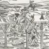 In dem Buch „Kellmünz – Eine Gemeinde im Illertal“ ist dieser alte Holzschnitt über das tragische Brückenunglück abgebildet. 