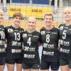 Verstärkung für die erste Damenmannschaft des TSV Friedberg: (von rechts) Carolin Jung, Katharina Steidl, Tereza Náglová, Julia Sauter und Julia Jung. Zudem spielt auch noch Diana Lenz in der neuen Saison für das Team.