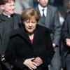 Auch Bundeskanzlerin Angela Merkel nahm Abschied von Guido Westerwelle.