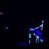 Dalton Sessumes tanzte zu einer LED-Show, begleitet von Drohnen. 