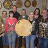 Ehrungen in Roßhaupten (von links): Josef Schmid, Tanja Bayr, Brunhilde Schmid, Martin Bader, Meike Bader, Anton Popp, Karina Bayr, Ann-Kathrin Lorenz, Heinz Kreißl und Ralf Hauck.  	